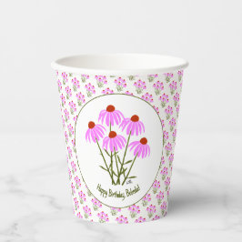 Lila Cornblumen Pappbecher