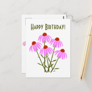 Lila Cornblumen Postkarte