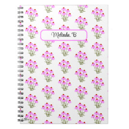 Lila Cornflowers-Notebook Notizblock