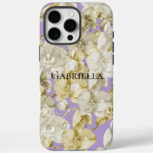 Lila Creme Orchid Blume iPhone 16 Pro Max Hülle
