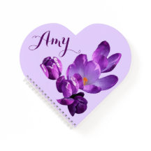 Lila Crocus floral