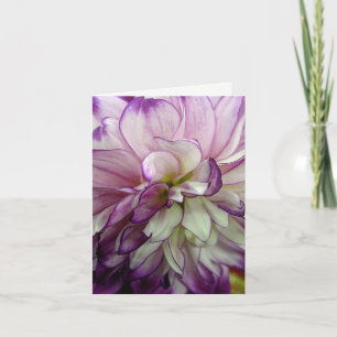 Lila Dahlia-Blank-Notecard Karte