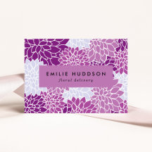 Lila Dahlia-Blume, Floristi, Blume Shop