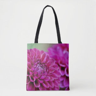 Lila Dahlia-Blume Tasche