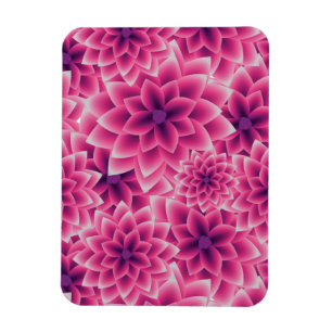Lila Dahlie des bunten Musters des Sommers Magnet