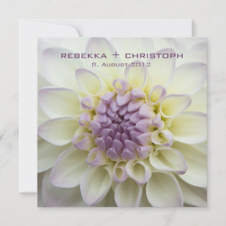 Lila Dahlie • Hochzeits-Einladung Einladung
