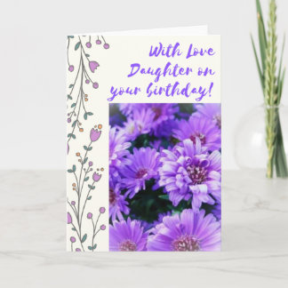 Lila Daisies Daughter Geburtstag Karte