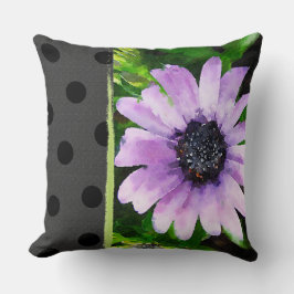 Lila Daisy Akzent Kissen