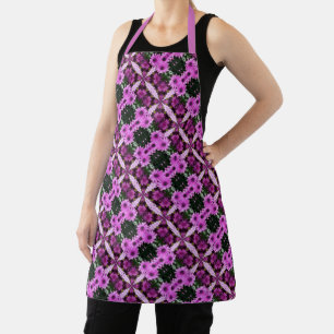 Lila Daisy-Blume Abstraktes Design Schürze