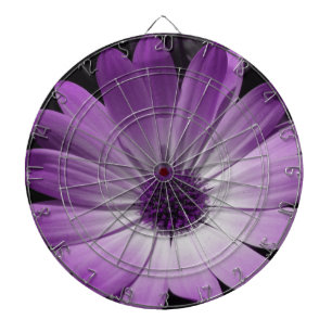Lila Daisy Blume Dart Board Dartscheibe