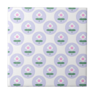 Lila Daisy Blume Kinderdusche im Bloom Party Fliese