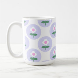 Lila Daisy Blume Mama Girl Niedlich Retro Kaffeetasse