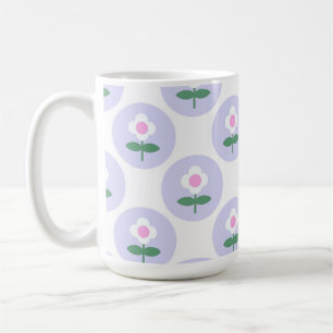 Lila Daisy Blume Mama Girl Niedlich Retro Kaffeetasse