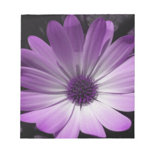 Lila Daisy Blume Notepad Notizblock