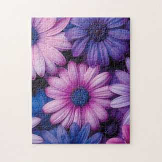 Lila Daisy Delight Jigsaw Puzzle: Ein floraler Fan