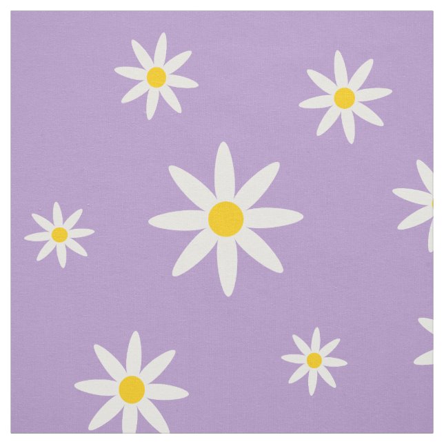 Lila Daisy-Fabrik Stoff (Muster)