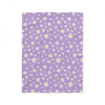 Lila Daisy Fleece-Blanken