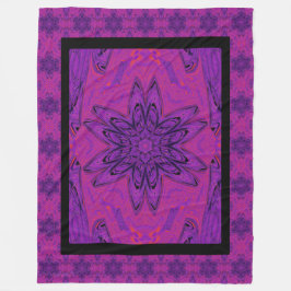 Lila Daisy Fleecedecke