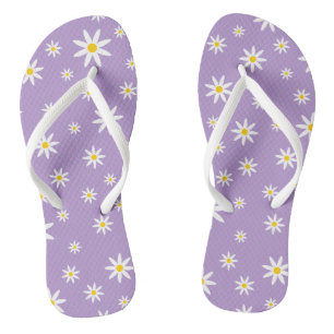 Lila Daisy Flip Flops