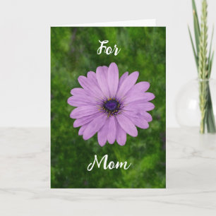 Lila Daisy Garden Art Mother Day Mama Karte