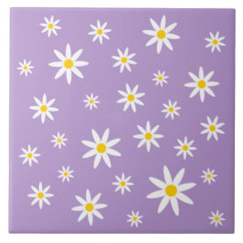 Lila Daisy Keramik Tile Fliese