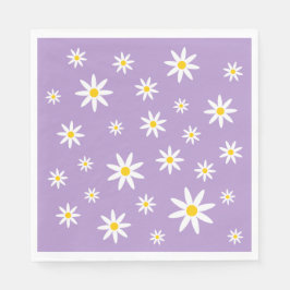 Lila Daisy Paper Napkins Serviette