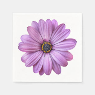 Lila Daisy Party Paper Napkins Serviette