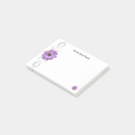 Lila Daisy-Personalisierte Post-It-Notes Post-it Klebezettel