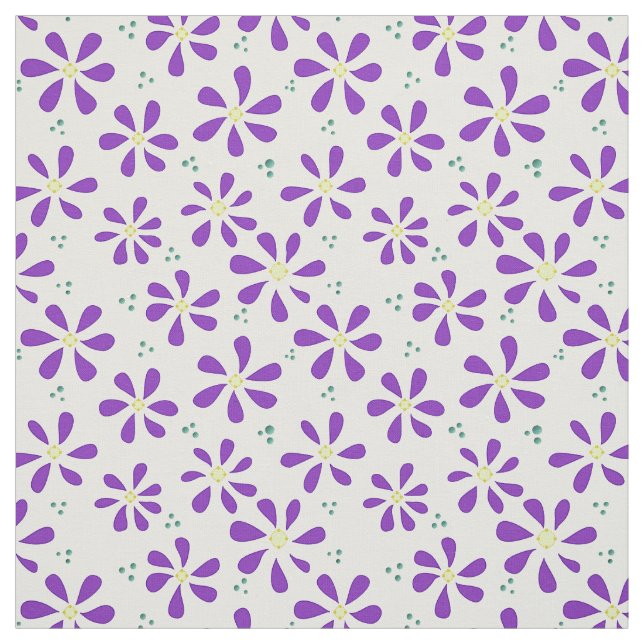 Lila Daisy-Stoffe und Crafting-Muster Stoff (Muster)