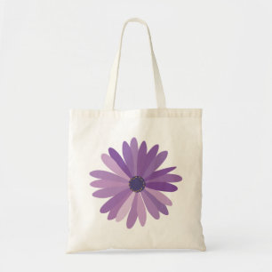 Lila Daisy Tragetasche