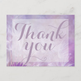 Lila Dandelion Vielen Dank, dass Sie die Postkarte