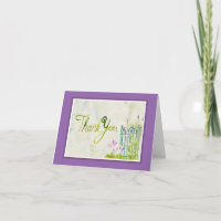 Lila Dank an Watercolor Lavender