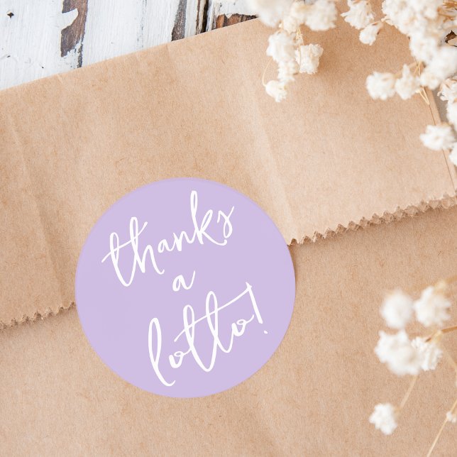 Lila Danke an Lotto Sticker Lotterie Ticket Gefall (Von Creator hochgeladen)