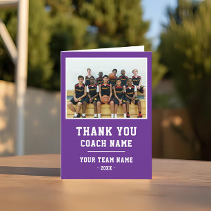 Lila Danke Trainer Karte Teamname Foto