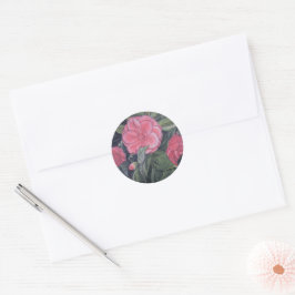 Lila Dawn Camellia Stickers