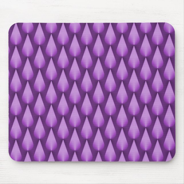 Lila Dazzling Raindrops Mousepad (Vorne)