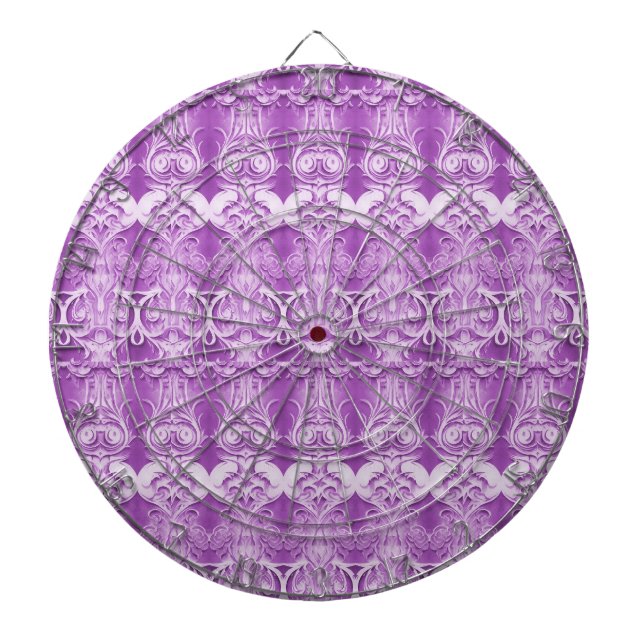 Lila Decorative Dartboard Dartscheibe (vorne)