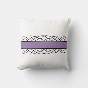 Lila Deko Blühte Throw Kissen