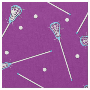Lila Dekoration von Lacrosse Sports Boys Stoff