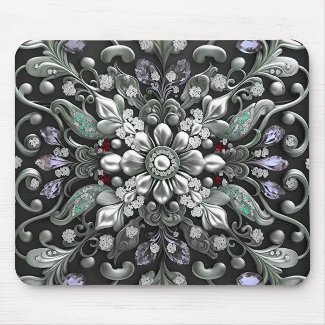 Lila Dekorationsmousepad Mousepad (Vorne)