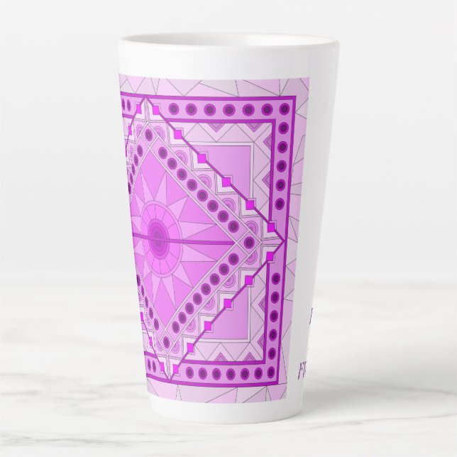 LILA DEKORATIVE ART TASSE (Vorderseite)