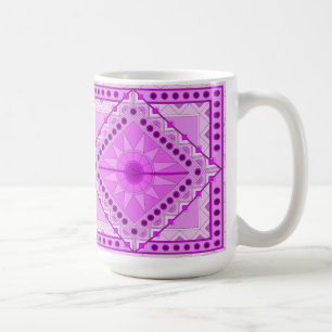 LILA DEKORATIVE KUNST-TASSE KAFFEETASSE