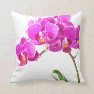 Lila Dendrobium Orchid Tropische Blume Kissen