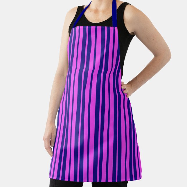 Lila Design der Streifen Schürze (Von Creator hochgeladen)
