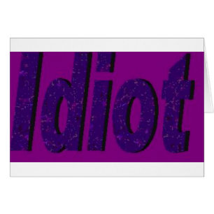 lila Design "Idiot"