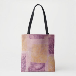 Lila Design und Gold Square Tasche