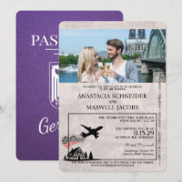 Lila Deutschland-Pass-Hochzeit