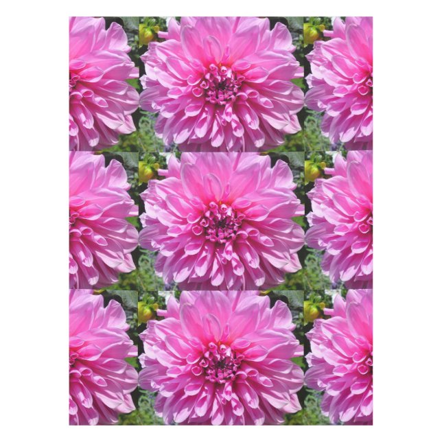 Lila Dhalia Tableclout Tischdecke (Vorderseite)