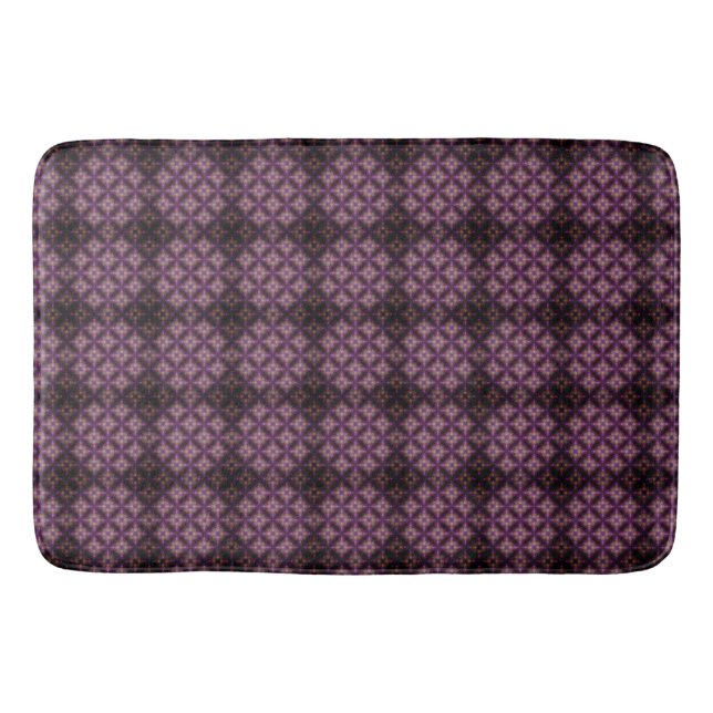 Lila Diamant Passionsmuster Badematte (Vorderseite)