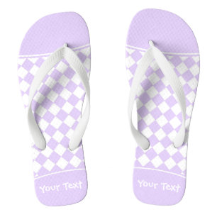 Lila Diamant-Prüfmuster für benutzerdefinierte Nam Flip Flops
